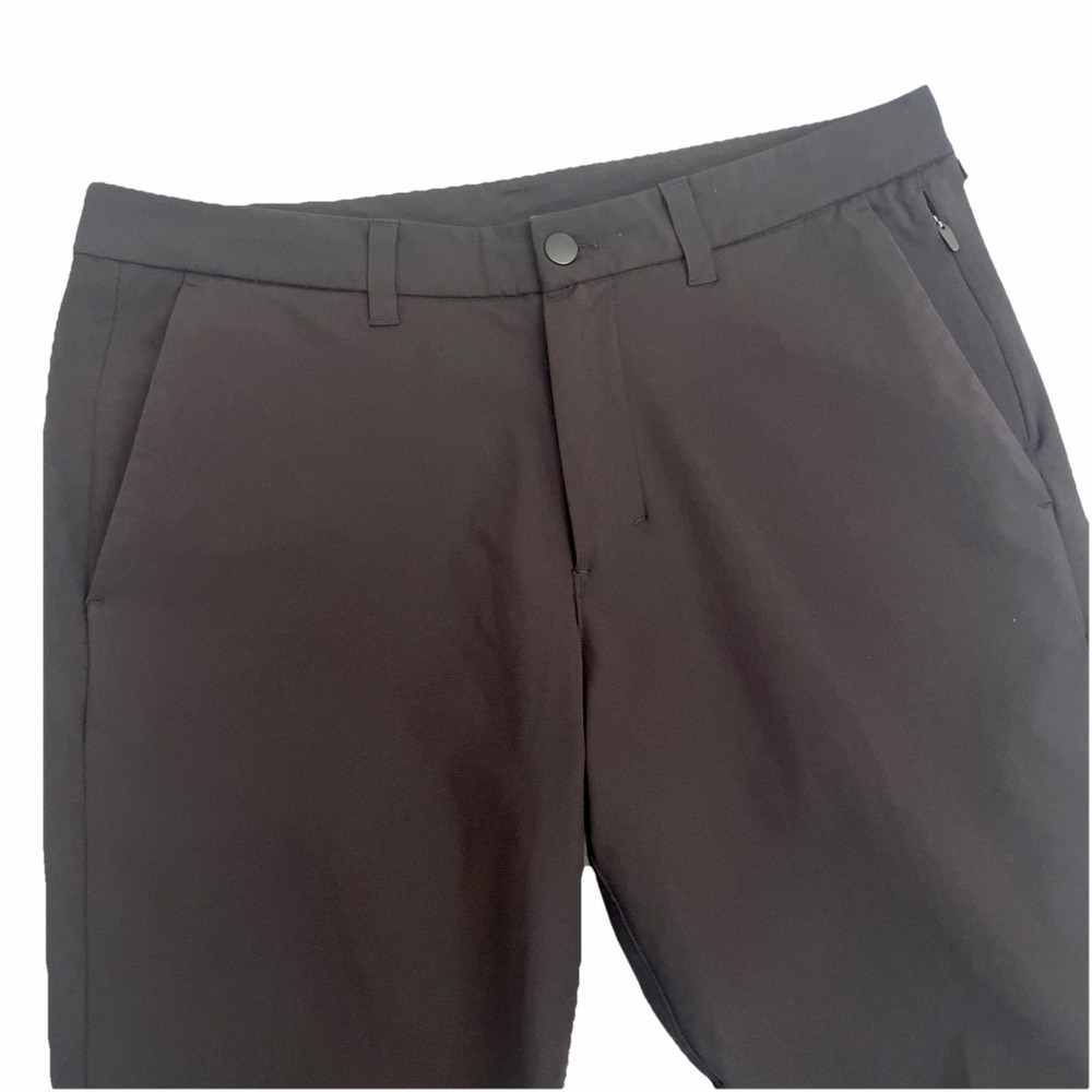 Lululemon ABC 40x32 BLACK Straight Trouser Warpstreme‎ Stretch EUC Fast Shipping
